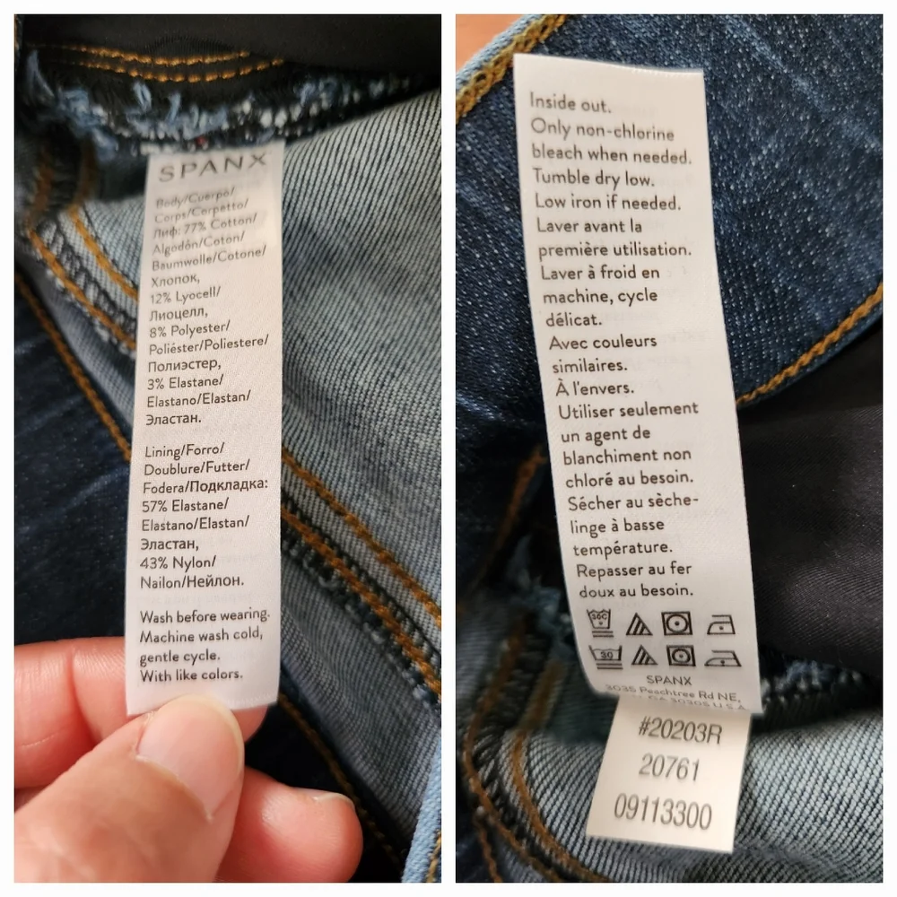 Spanx Women's Distressed Denim Legging ~Medium Wash ~SMALL **NEW - Picture 10 of 13